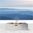 Living Source International Propane/Natural Gas Fire Pit Table - Gray