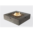 Living Source International Propane/Natural Gas Fire Pit Table - Charcoal
