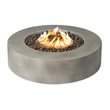 Living Source International Propane/Natural Gas Fire Pit Table in Gray