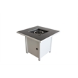 Living Source International Propane/Natural Gas Fire Pit Table - Charcoal Finish