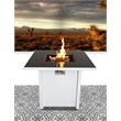 Living Source International Propane/Natural Gas Fire Pit Table - Charcoal Finish