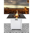 Living Source International Propane/Natural Gas Fire Pit Table - Charcoal Finish