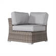Living Source International 9-Piece Sectional Set with Plush Cushions in Gray