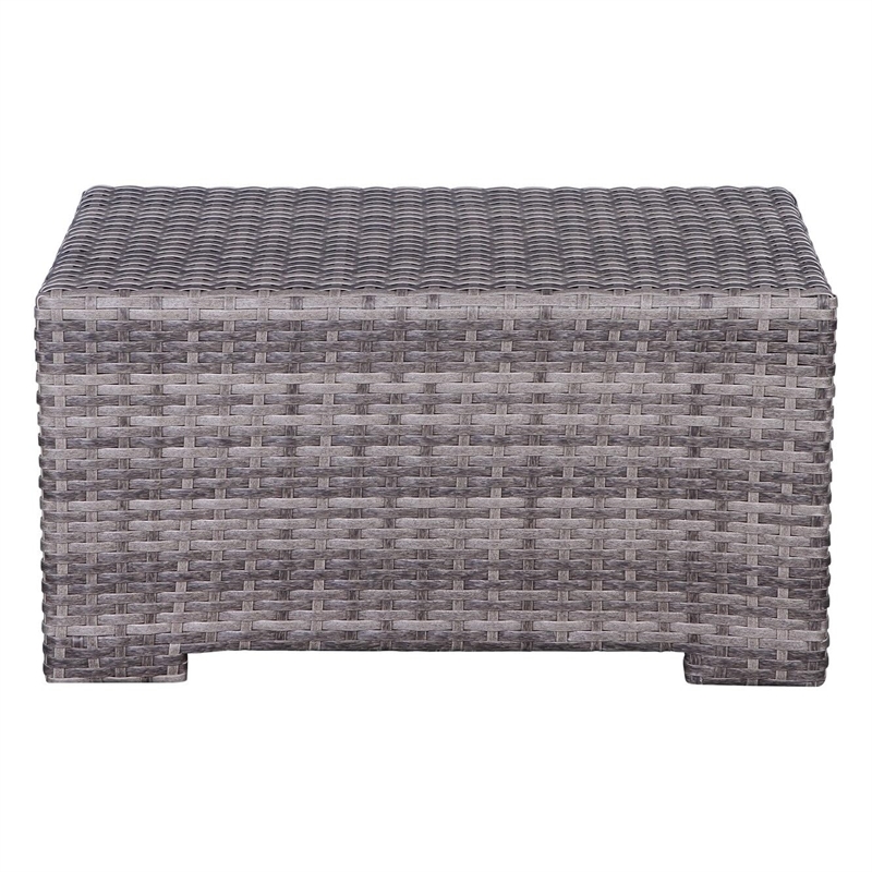 Living Source International 13-Piece Wicker Sofa Set with Cushions in Gray
