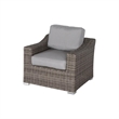 Living Source International 13-Piece Wicker Sofa Set with Cushions in Gray