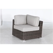 Living Source International 9-Piece Wicker / Rattan Sectional Set in Espresso