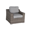 Living Source International 9-Piece Wicker / Rattan Sectional Set in Gray