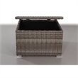 Living Source 9-Piece Wicker / Rattan Sectional Set w/Cup Holder Table in Gray