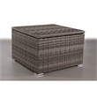 Living Source 9-Piece Wicker / Rattan Sectional Set w/Cup Holder Table in Gray