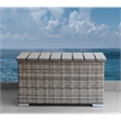 Living Source International 11-Piece Wicker / Rattan Sectional Set in Gray