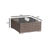Living Source International 10-Piece Wicker / Rattan Sectional Set in Navy