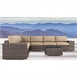 Living Source International 10-Piece Wicker / Rattan Outdoor Sofa Set in Beige