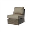 Living Source Intl 10-Piece Wicker / Rattan Sectional Set w/Cup Table in Gray