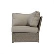 Living Source Intl 10-Piece Wicker / Rattan Sectional Set w/Cup Table in Gray