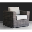 Living Source 7-Piece Wicker / Rattan Sectional Set w/ Cushion in Espresso
