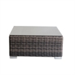 Living Source International 9-Piece Wicker / Rattan Sectional Set in Gray