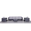 Living Source International 7-Piece Rattan Sectional Set w/Cushions in Black