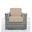 Living Source International 7-Piece Wicker / Rattan Sectional Set in Beige