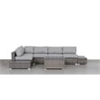 Living Source International 8-piece Rattan Sectional Set plus Cushions in Gray