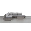 Living Source International 8-piece Sectional Set w/Plush Cushions in Gray