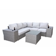 Living Source 8-piece Wicker / Rattan Sectional Set with Cushions in Gray