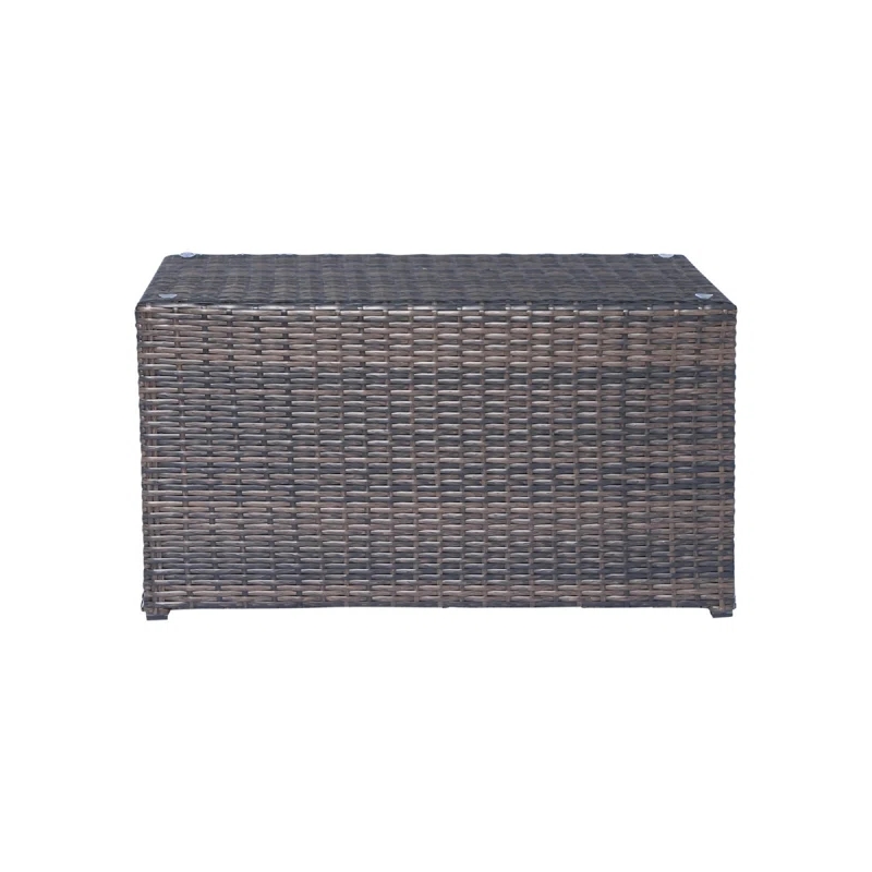 Living Source 8-piece Wicker / Rattan Sectional Set with Cushions in Gray