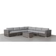 Living Source International 8-piece Sectional Set plus Plush Cushions in Gray