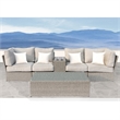 Living Source International 6-Piece Outdoor Conversation Set in Gray Finish