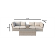 Living Source International 6-Piece Outdoor Conversation Set in Gray Finish