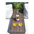 Living Source International 4-Piece Wicker/Rattan Sectional Group in Espresso