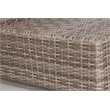 Living Source Intl 4-Piece Wicker / Rattan Sectional Group in Gray Finish