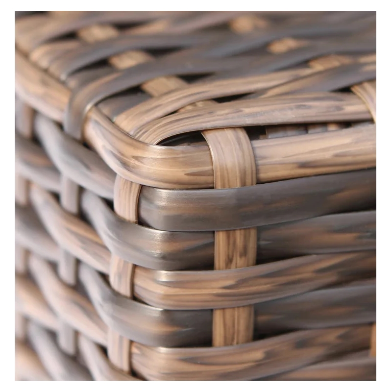 Living Source International 4-Piece Wicker / Rattan Seating Group in Brown