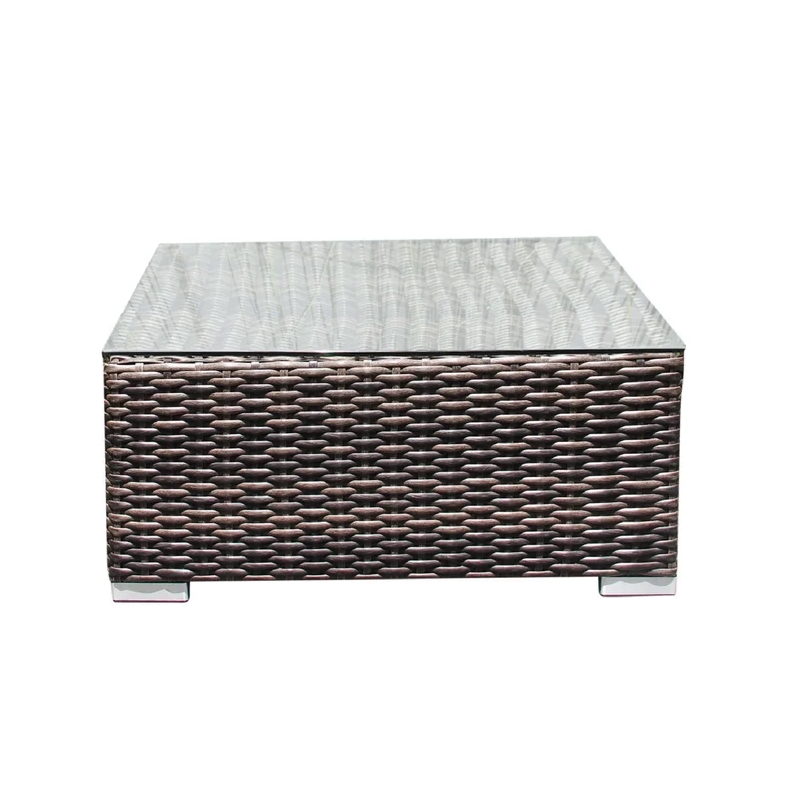Living Source International 4-Piece Wicker / Rattan Seating Group in Brown