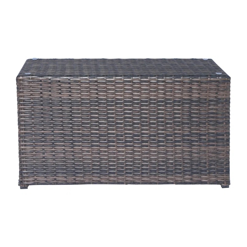 Living Source International 4-Piece Wicker / Rattan Seating Group in Brown