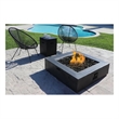 Living Source International 4-Piece Wicker / Rattan Seating Group in Black