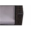 Living Source International 5-Piece Wicker/Rattan Sectional Set in Espresso
