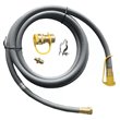 Living Source International Steel Fire Pit Natural Gas Conversion Kit in Gray