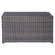 Living Source International Modern Wicker Outdoor Coffee Table in Espresso