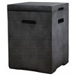 Living Source International Concrete Fire Pit Propane Tank Cover - Charcoal gray