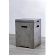 Living Source International Concrete Fire Pit Propane Tank Cover in Gray