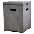 Living Source International Concrete Fire Pit Propane Tank Cover in Gray