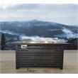 Living Source International Metal Propane and Natural Gas Fire Pit Table in Gray