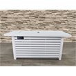 Living Source International Metal Propane/Natural Gas Fire Pit Table in White