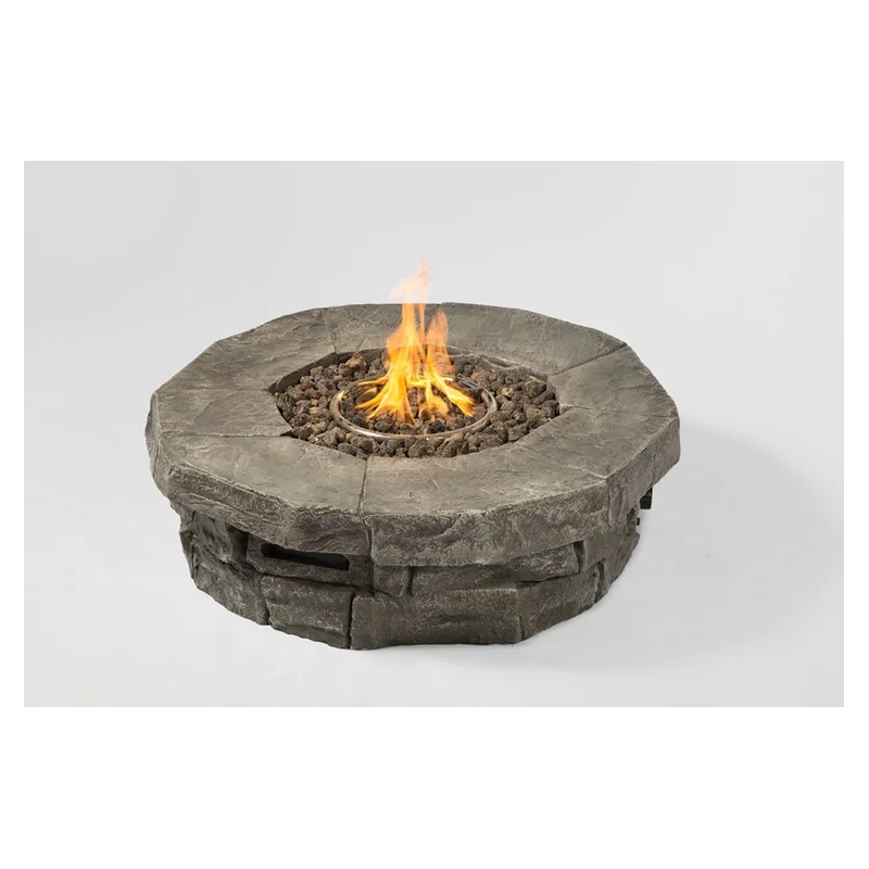 Living Source International 3-Piece Wicker / Rattan Seating Group in Gray Finish