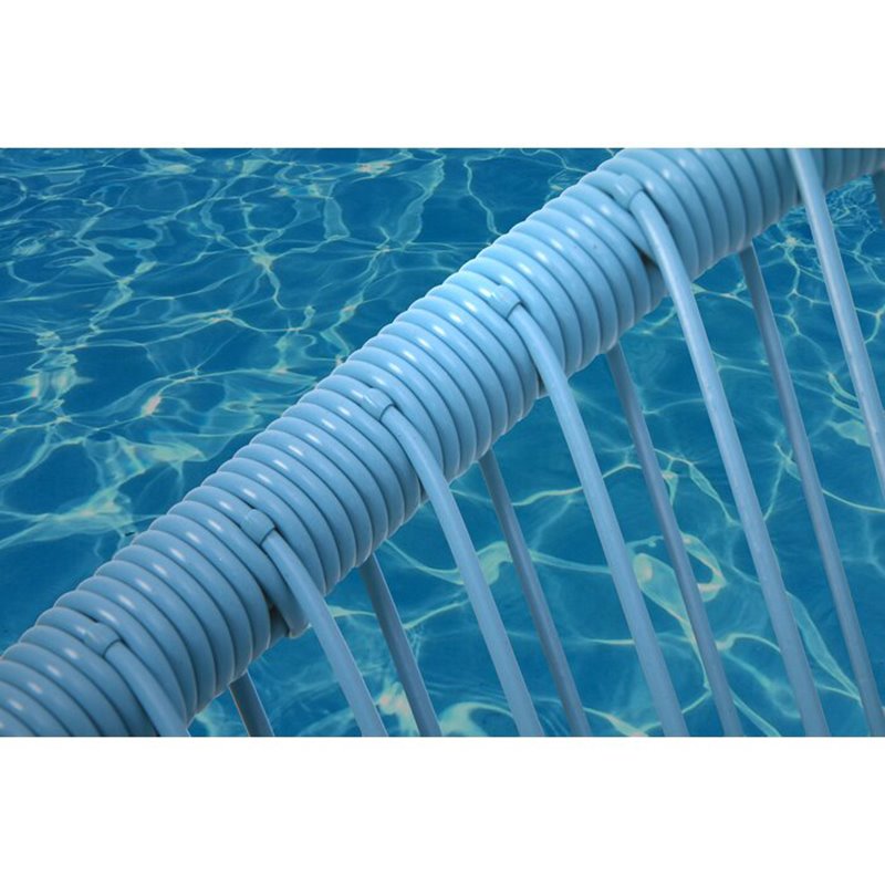 Living Source International Modern Metal Patio Chairs in Turquoise (Set of 2)