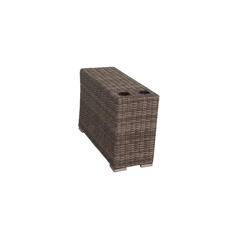 Living Source 7 Piece Wicker / Rattan Sofa Seating Group with Cushions in Gray