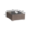 Living Source 7 Piece Wicker / Rattan Sofa Seating Group with Cushions in Gray