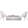 Living Source International 2 - Person Metal Seating Group With Firepit in White