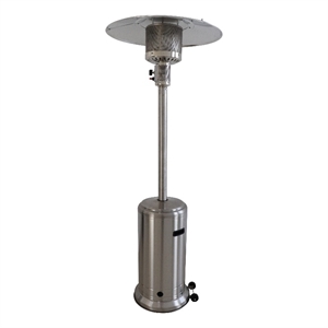 Living Source International Stainless Steel 46000 BTUs Patio Heater in Silver