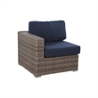 Living Source Intl 8-Person Wicker / Rattan Seating Group w/Cushions in Gray